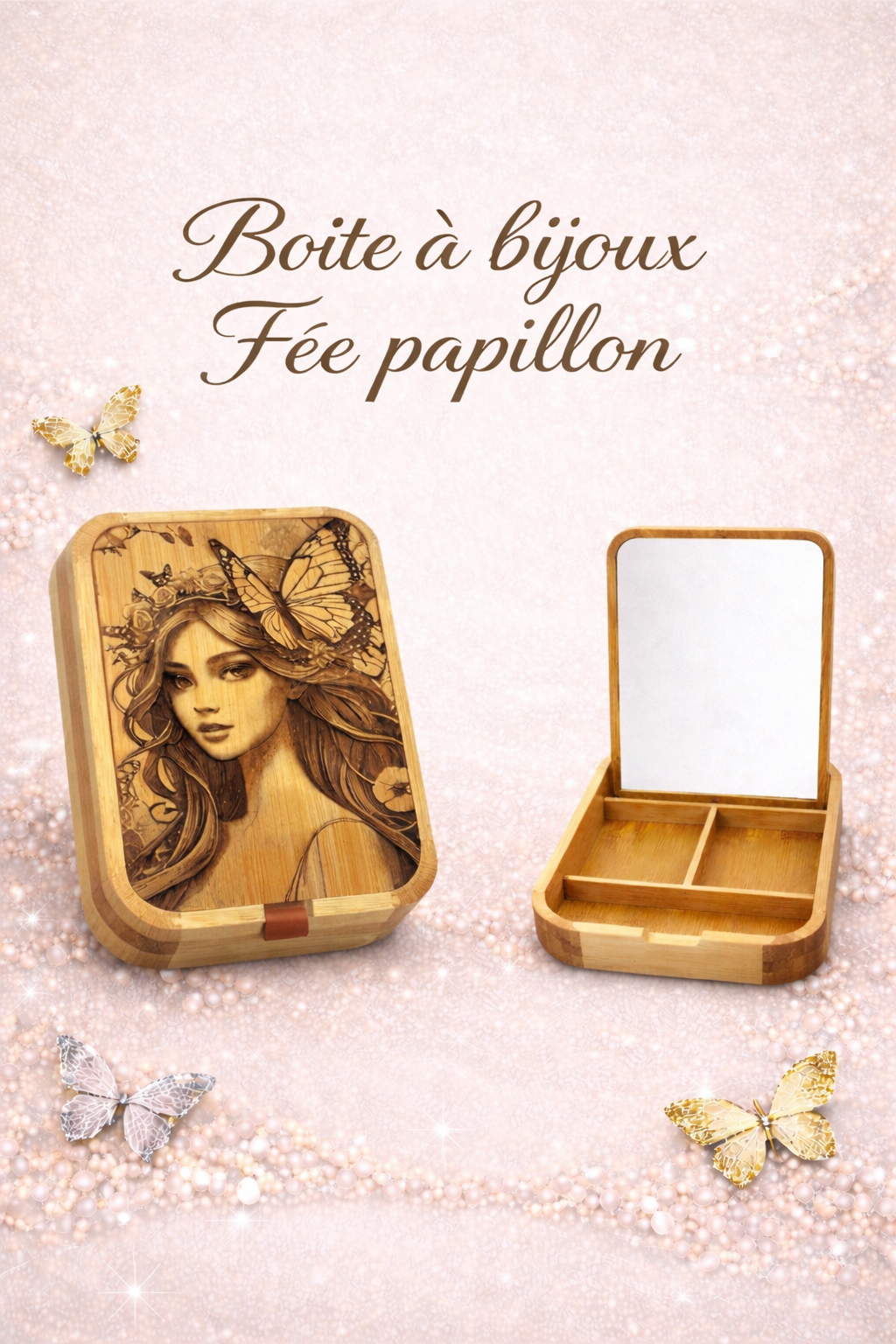 Boîte Bijoux Fée Papillon Lilylook