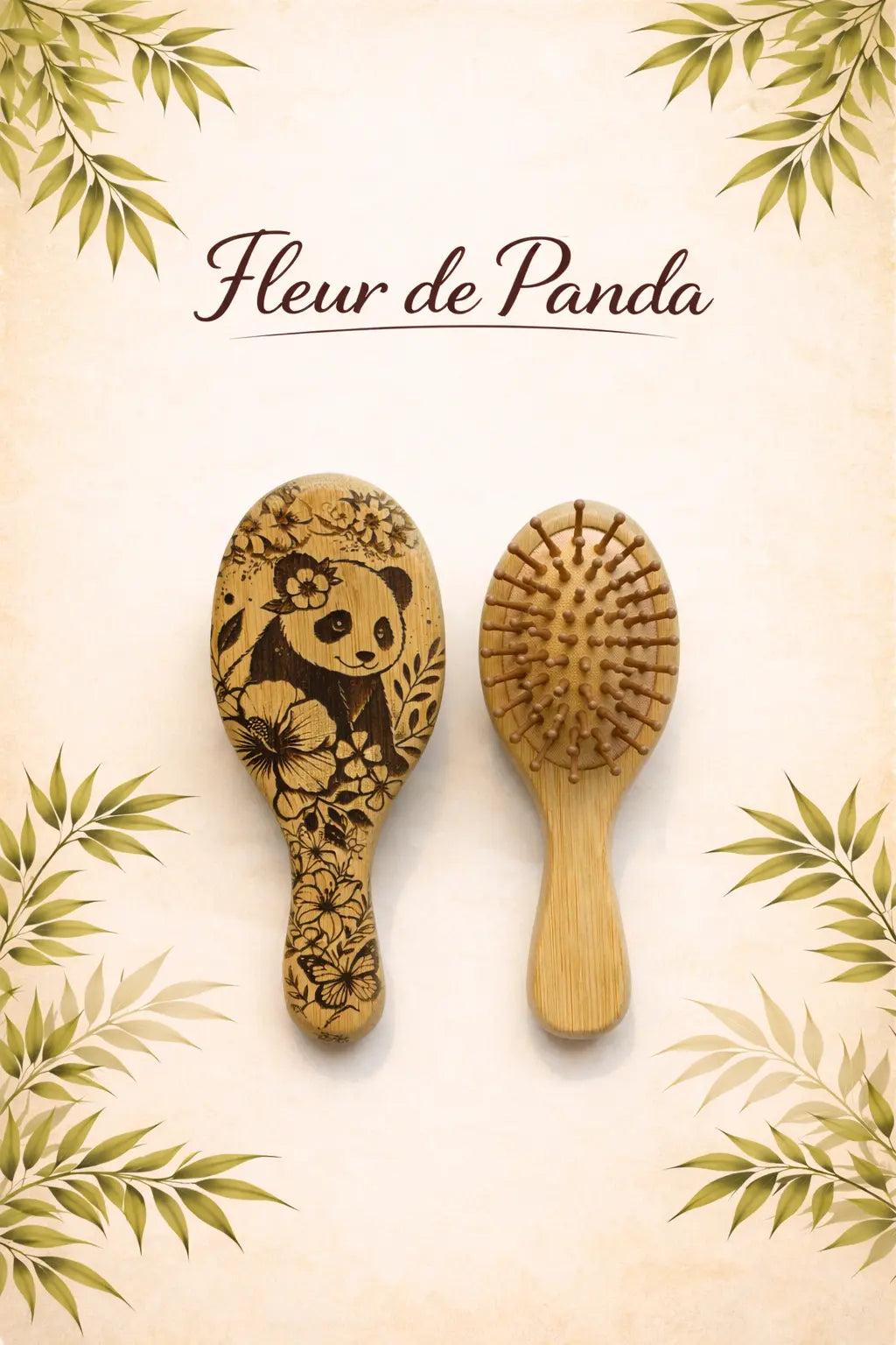Petite brosse Fleur de Panda Lilylook