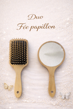 Duo Brosse & Miroir Fée Papillon Lilylook